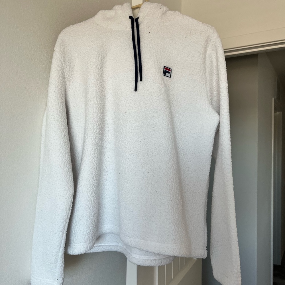 Fila White Sherpa Jacket